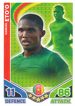 Samuel Eto'o Cameroon 2010 World Cup Match Attax #41